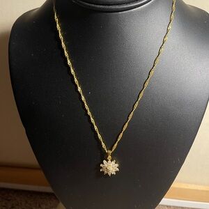 Flower Charm Necklace